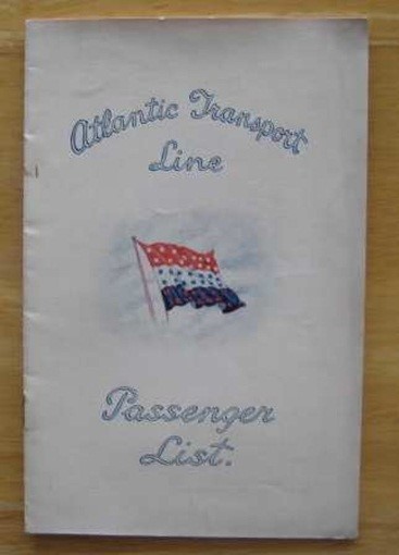 MINNEKAHDA (Atlantic Transport) 1930 Passenger List