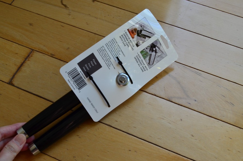 KitchenAid Stainless Steel Can Opener Black Handle