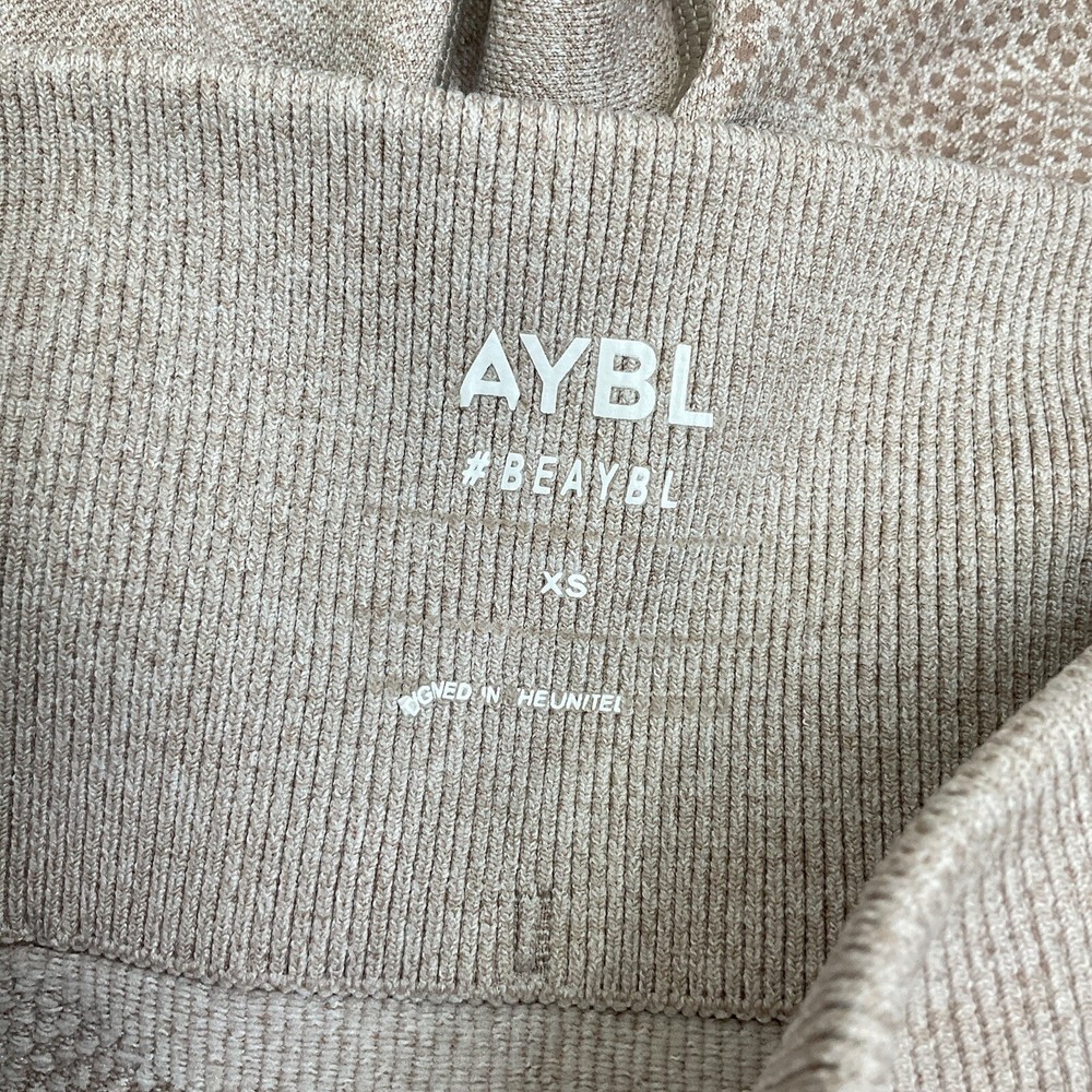 Abyl Seamless Capri Tight Pink Blush Pull On Stretchy Size XS