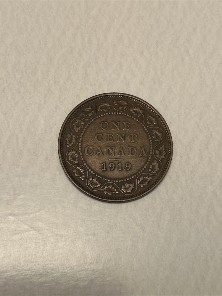 1919 Canada 1 Cent Coin George V