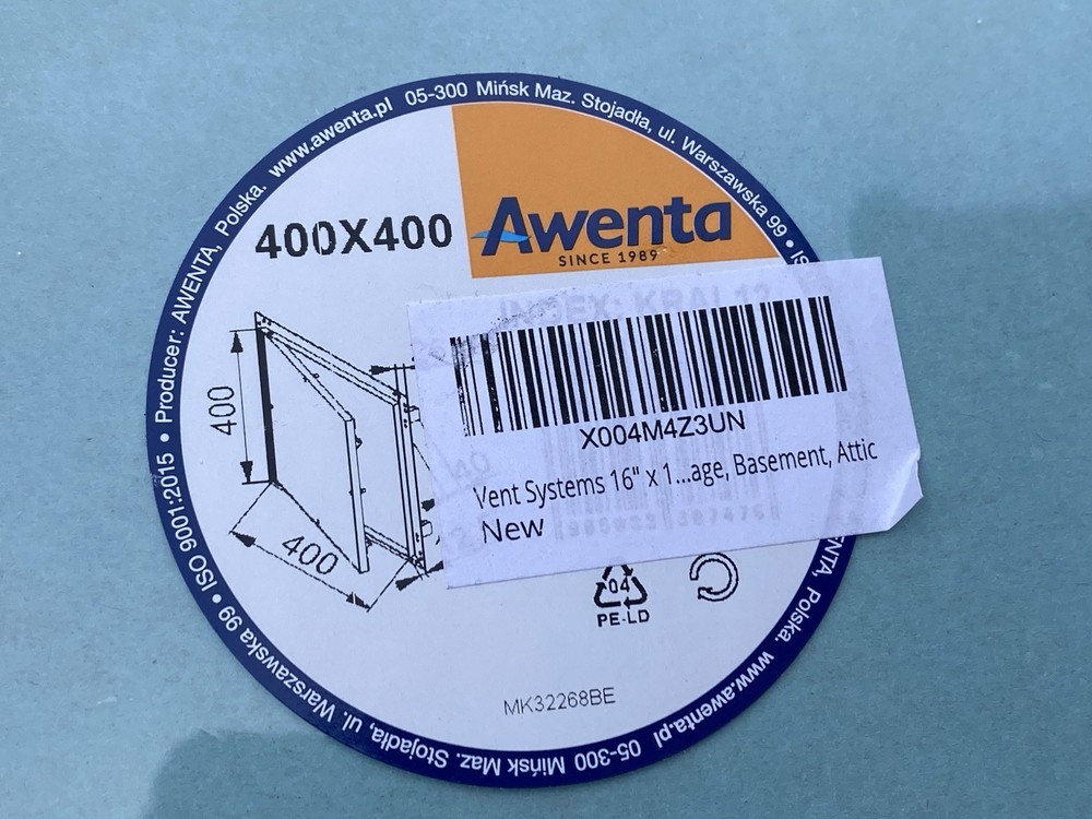 16″ x 16″ Surface Mounted Access Panel Awenta Vent Systems Storage Basement Atti