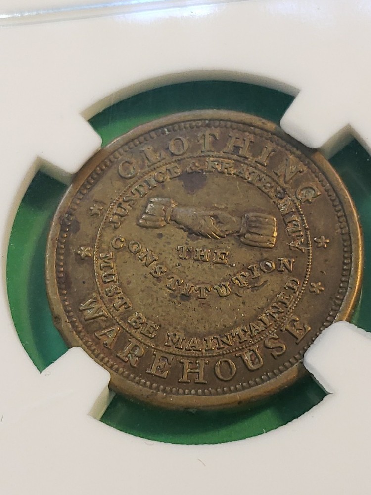 Early Jennings Wheeler Copper Token Nice Grade