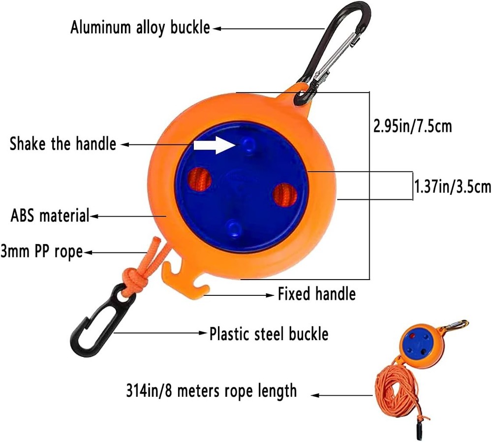 Camping Retractable Clothesline,Adjustable 32ft/10M Camping Clothesline,Porta...
