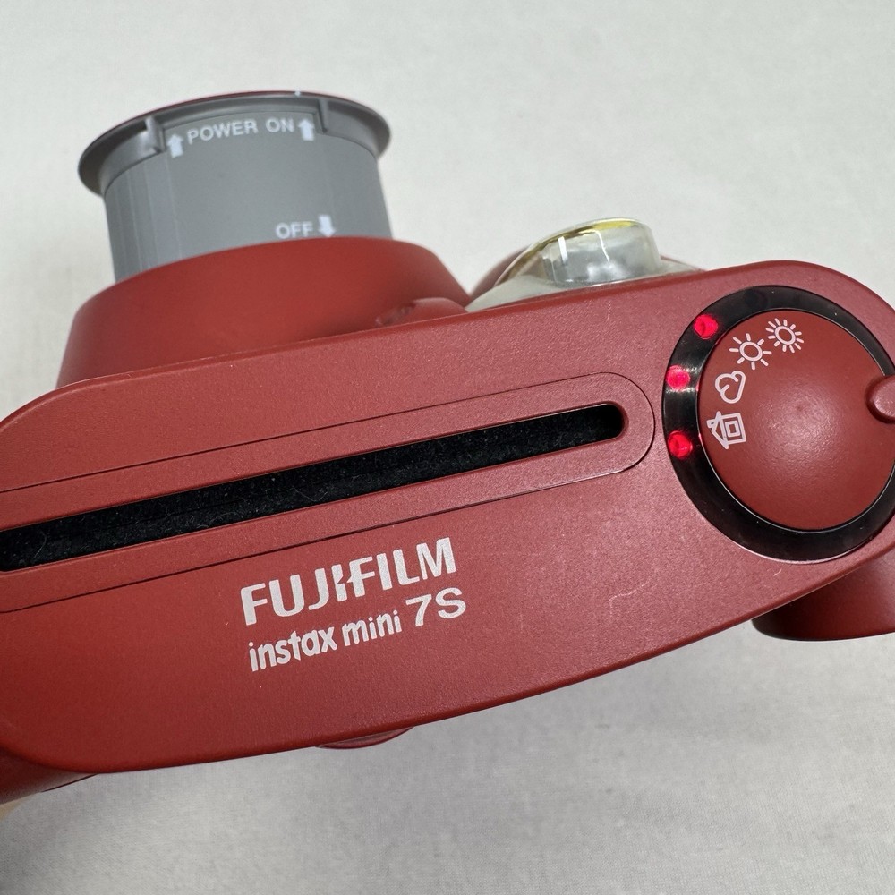 Fujifilm Instax Mini Instant Camera (RED) Untested But Powers On