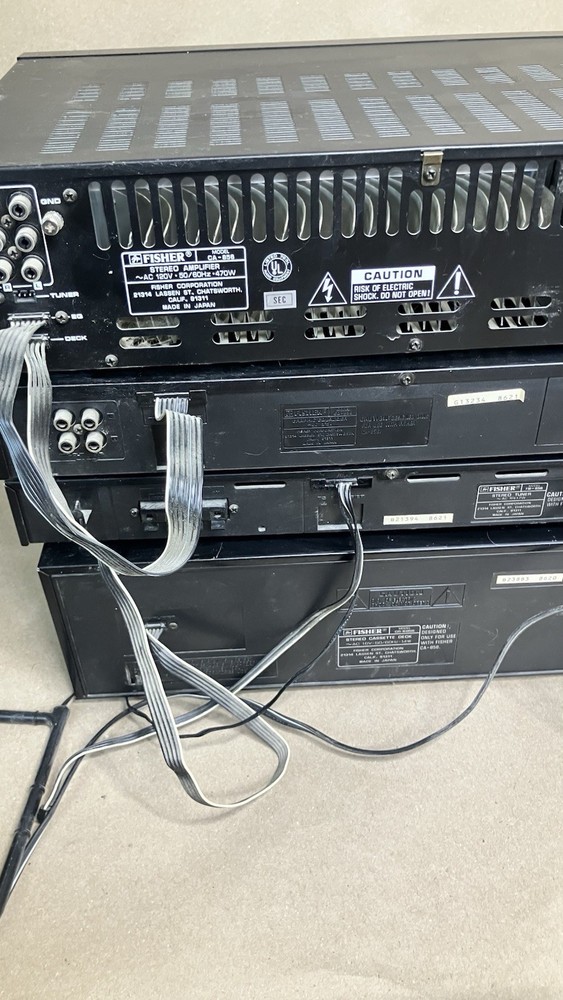 Fisher Studio Standard Stereo Component System Lot Amplifier EQUALIZER TUNER Etc