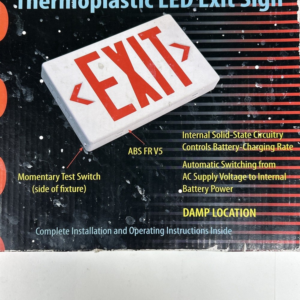 Exit Sign Single/Doublesided Swappable MULE (NEW OLD STOCK) Exit Sign