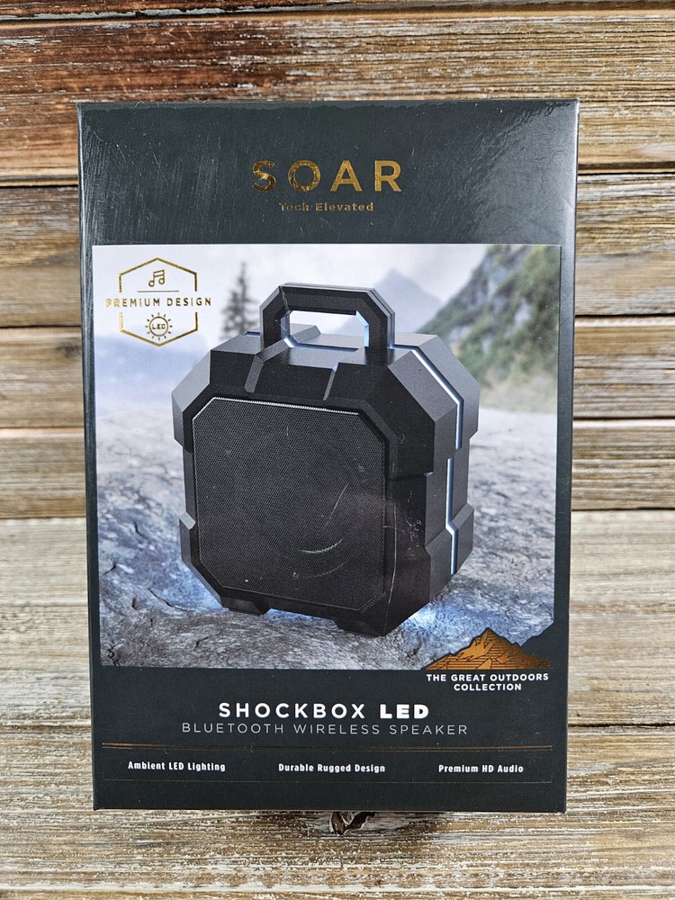 NEW Soar Shockbox Led Bluetooth Wireless Speaker NIB