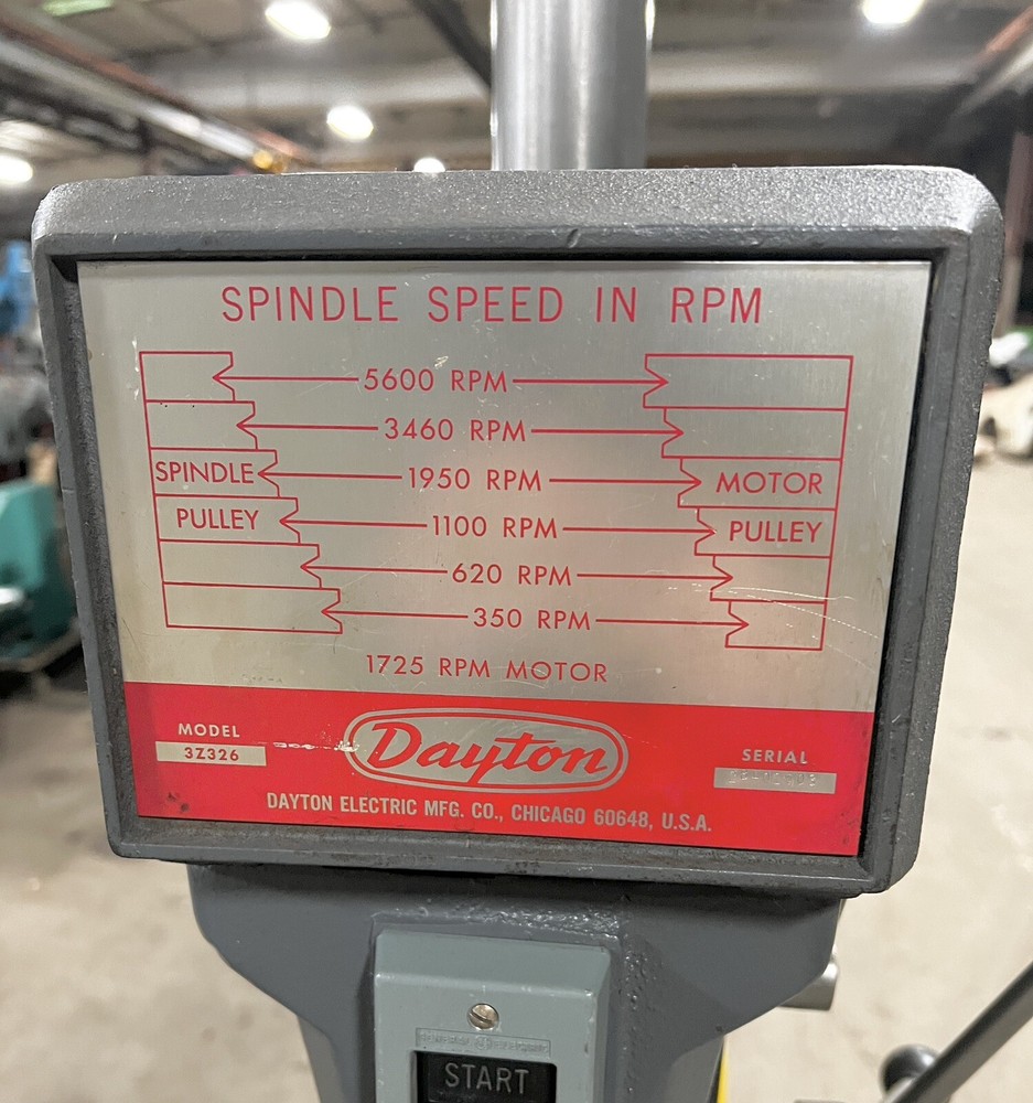 Dayton Model 3Z326 Drill Press