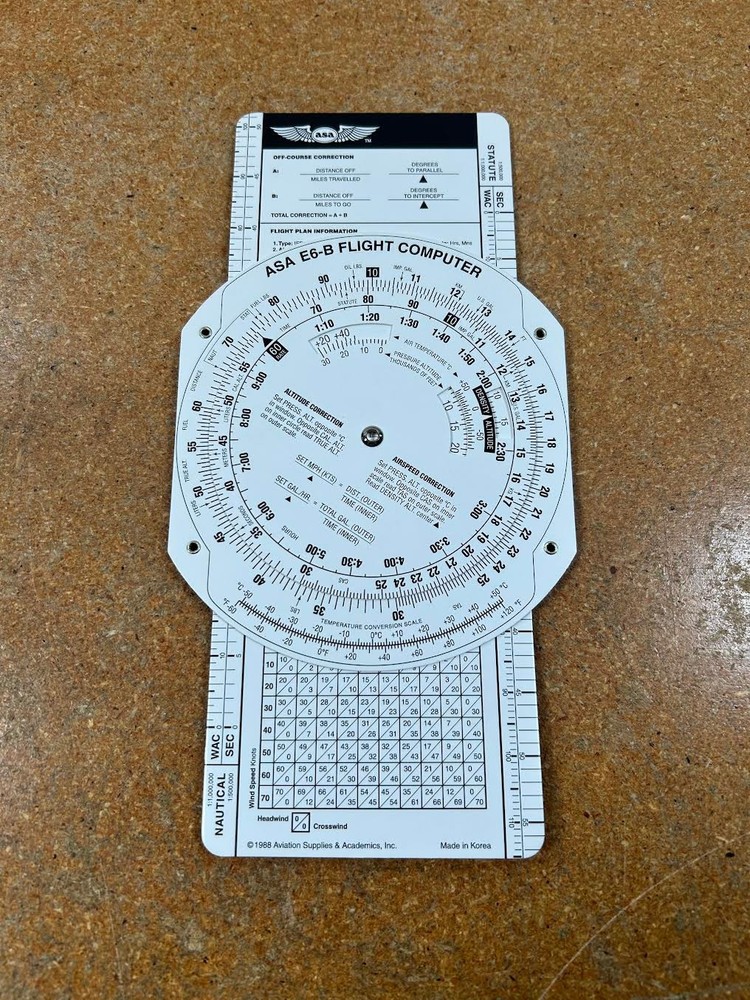 ASA E6B Flight Computer - Black