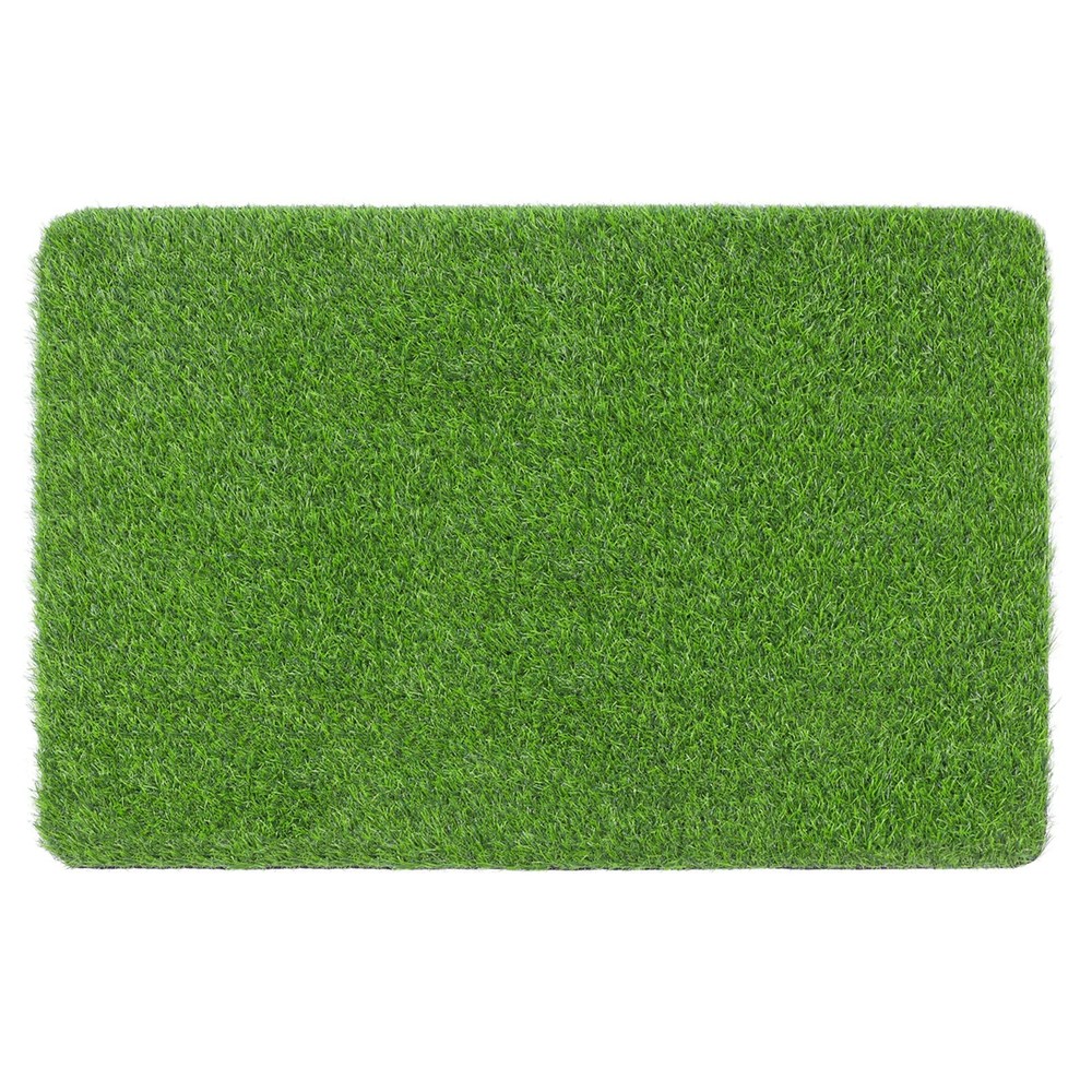 TREETONE Artificial Grass Door Mat, Thick 2' x 2'11" (Rectangular), Green