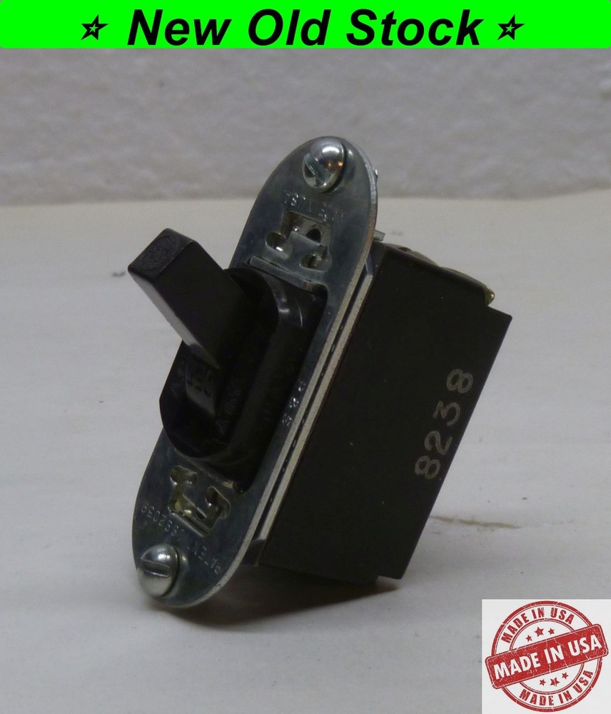 Vintage Despard Interchangeable Toggle Panel Switch, Double-Pole DPST, Brown P&S