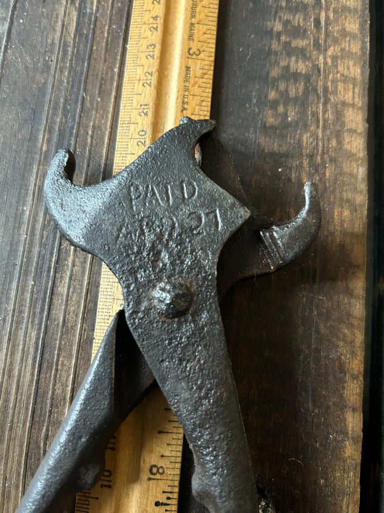 Vintage Double Head Hog Ring Pliers 7-1/2" 