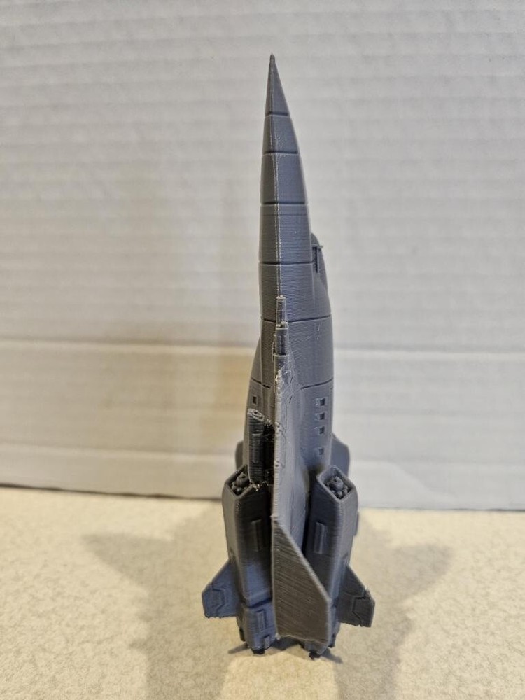 3d Printed 6in Grey Centurion Wing Commander WC Space Ship