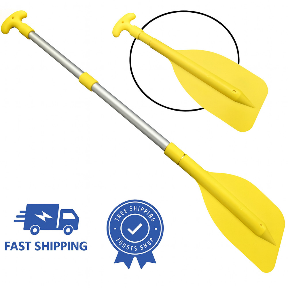 Telescopic Mini Oar Paddle 20–41" Yellow