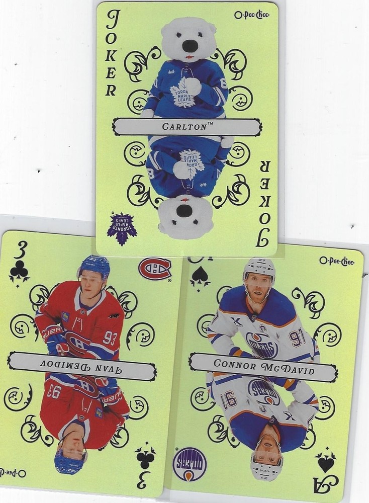 2025-26 O-Pee-Chee Playing Cards -  - Pick From List