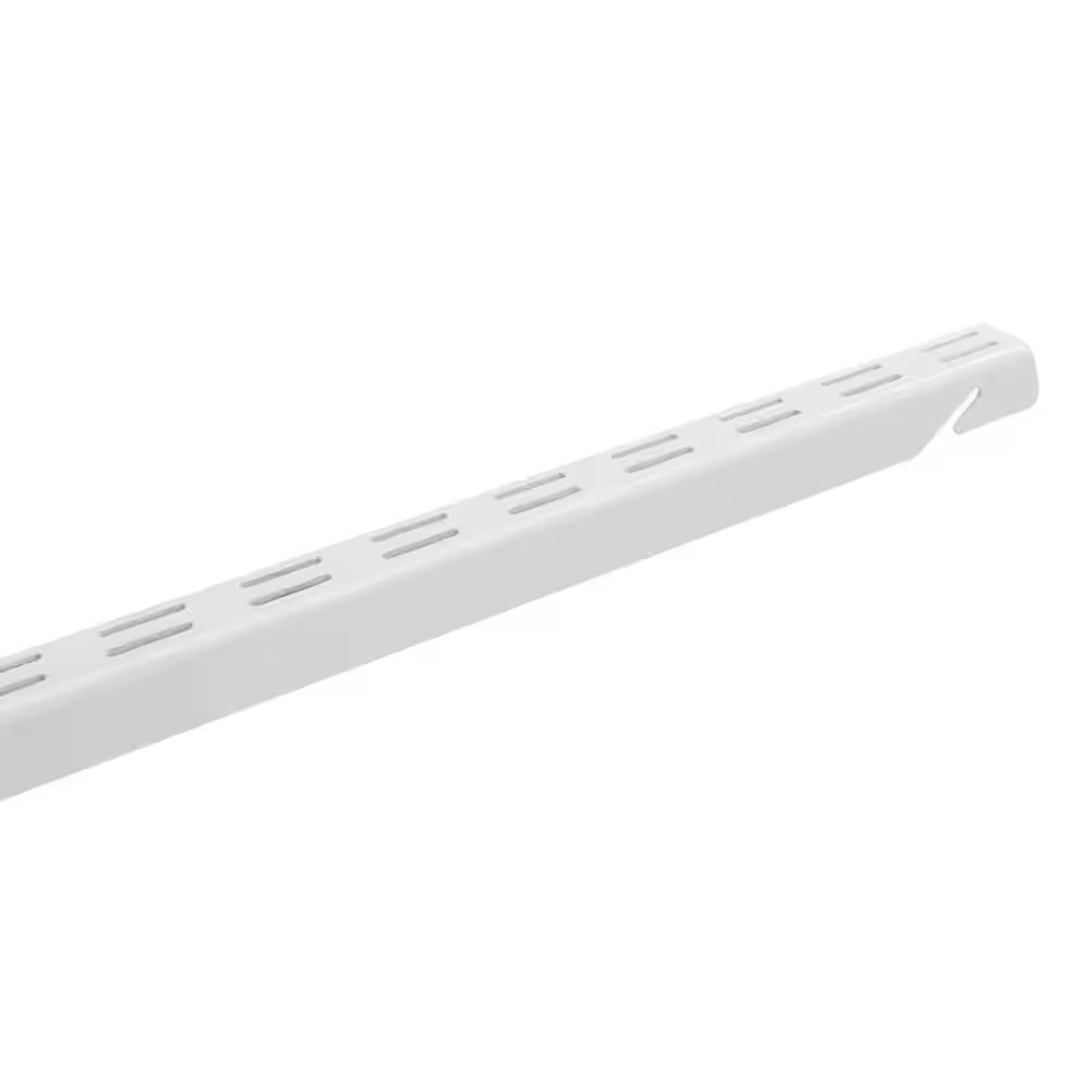 Heavy Duty Shelf Track Rail 60 White Steel Wall Mount Adjustable Storage System