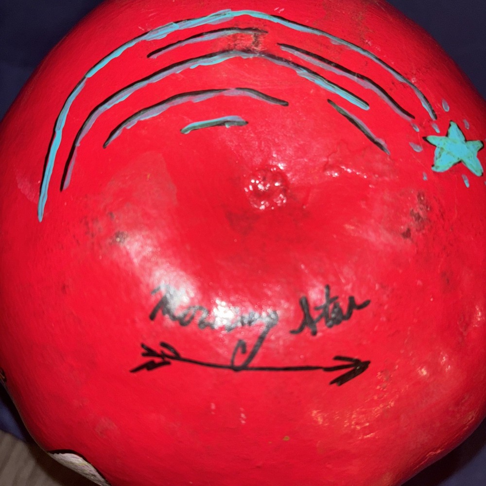 Hand Painted Gourd By Morning Star,