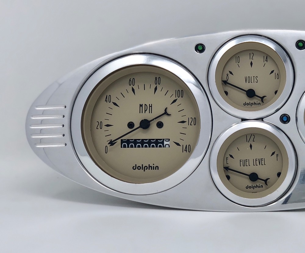 1932 Ford 5 Car Gauge Dash Cluster Tan