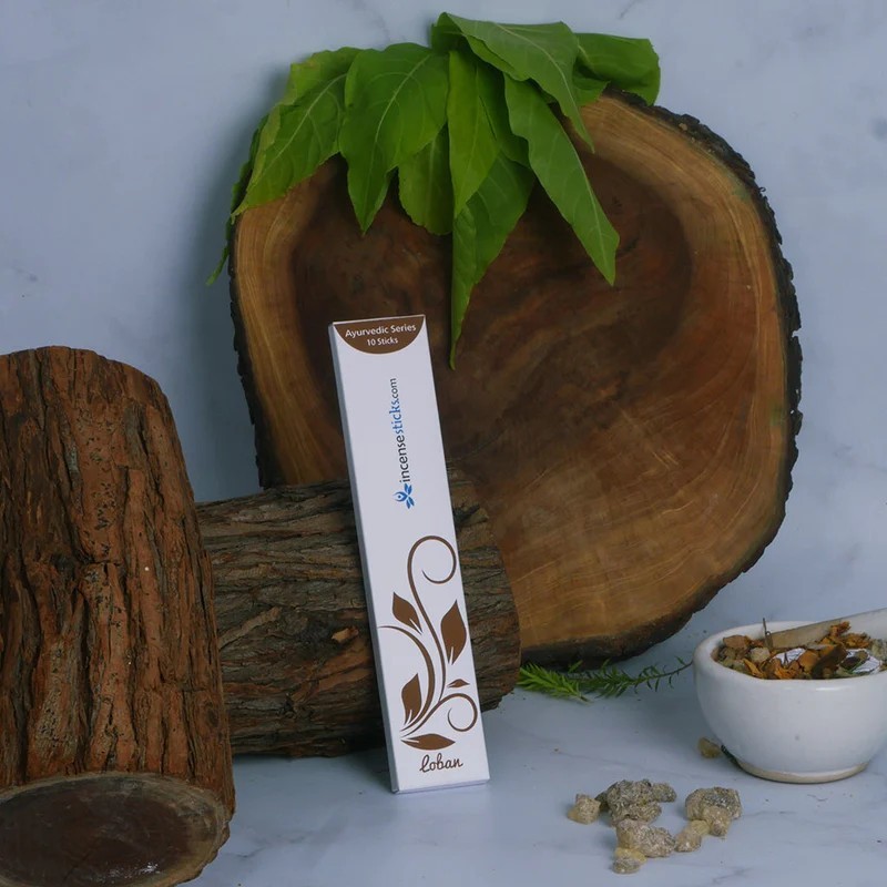 Loban Incense 8" 10 Sticks Pack: 10 Packs