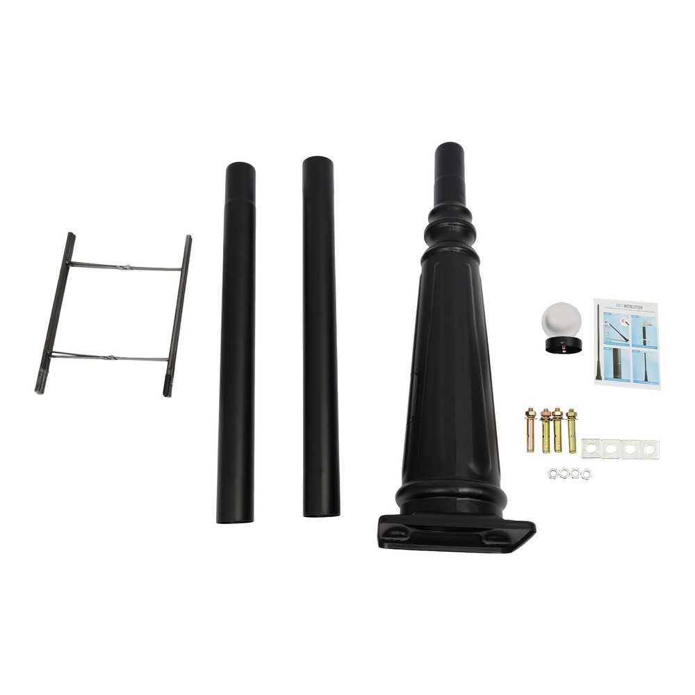 Light Post Split-Type Light Post Outdoor Light Post Top Globe Iron