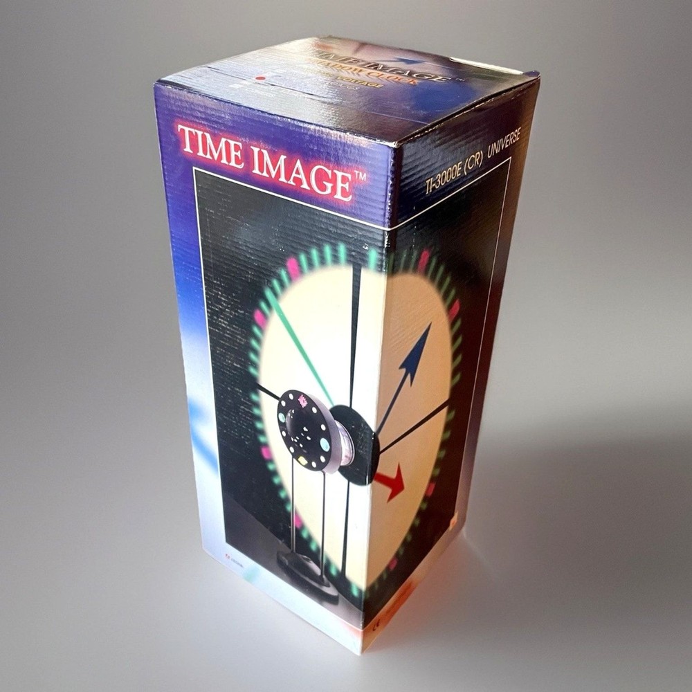 Vintage Time Image Shadow Clock Universe Space Age New In Box