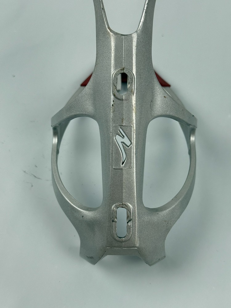 Vintage Specialized Water Bottle Cage Plastic Silver