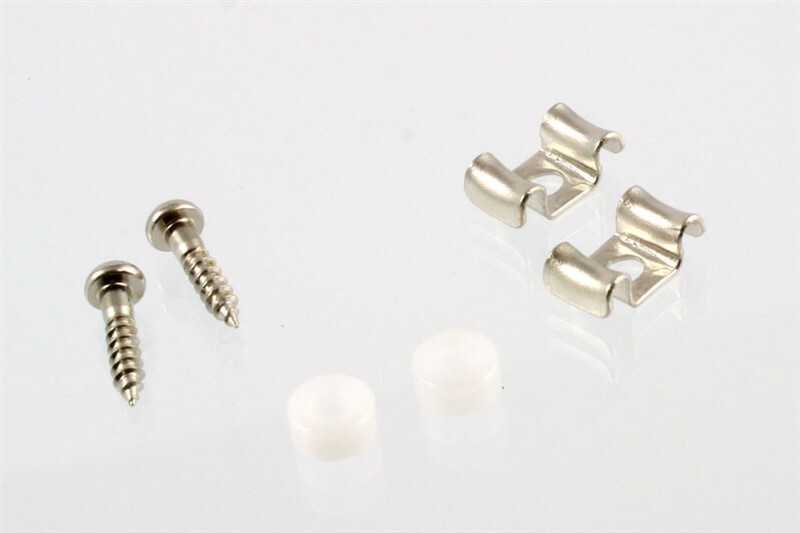 NEW - Flat Wavy Style String Guides (2) - NICKEL