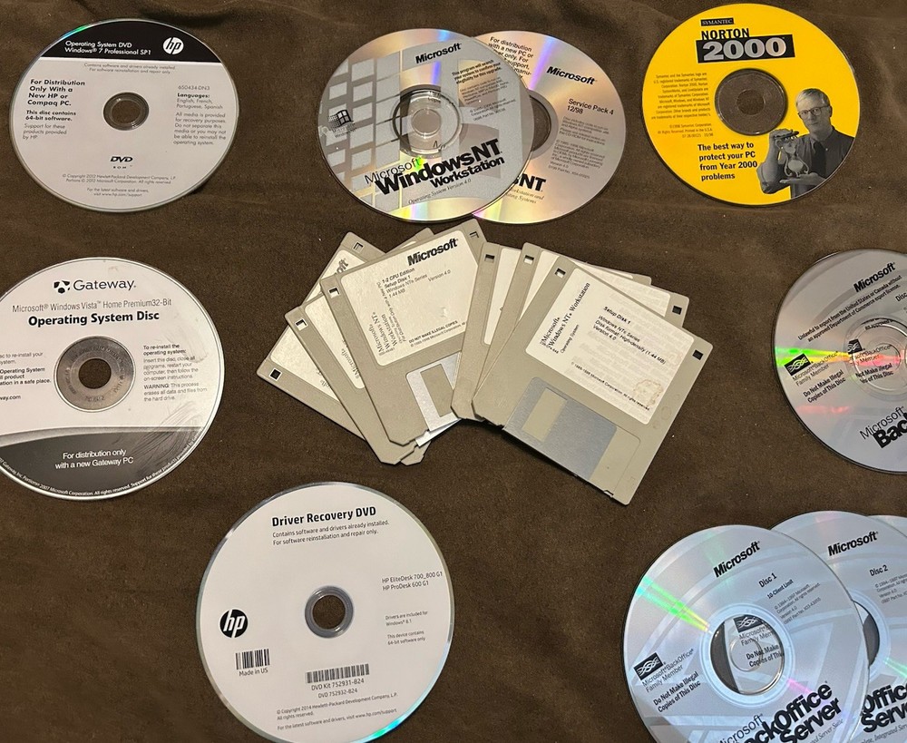 PC Software and Installation Media Lot