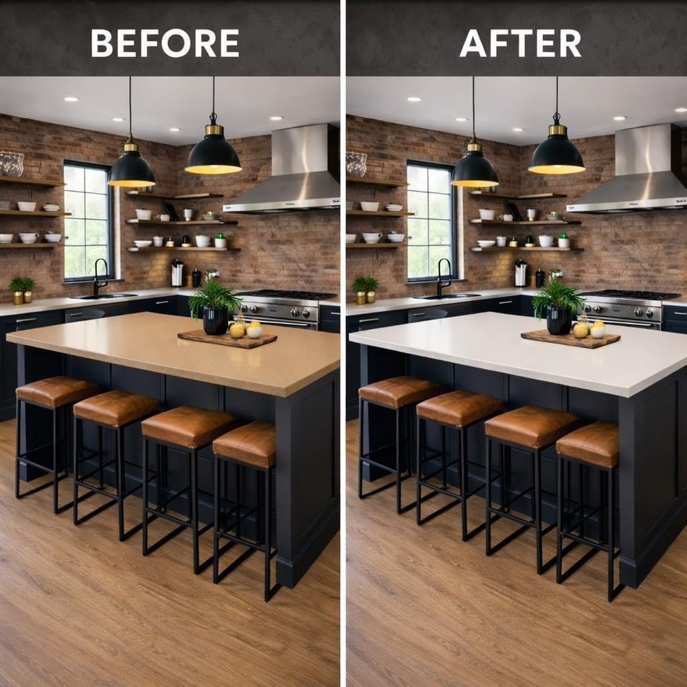 Transform Countertops with White Glass Epoxy
