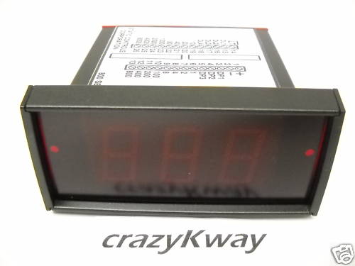 STATIC CONTROLS 800-12-3-LG DIGITAL PANEL METER NEW CONDITION NO BOX