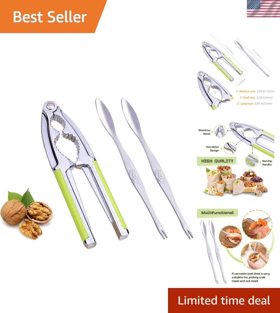 Nut Cracker, Nutcracker, Seafood Tools, Walnut Cracker for All Nuts, Heavy Du...