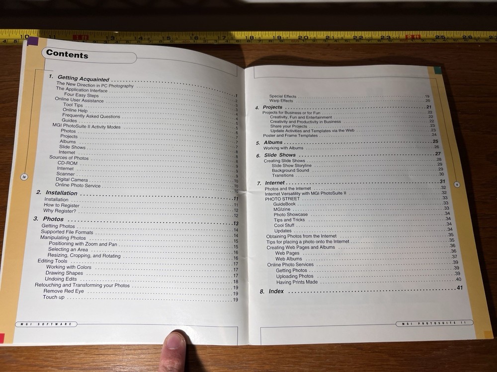 MGI Photosuite 2 II PC Image Editing Software CD ROM & Manual Windows 95 98