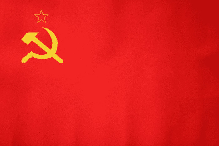 USSR Soviet Union Hand Flag (9" x 6")