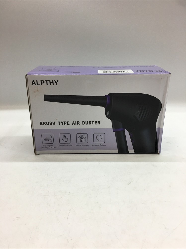 ALPTHY Brush Type Air Duster Black - OPEN BOX