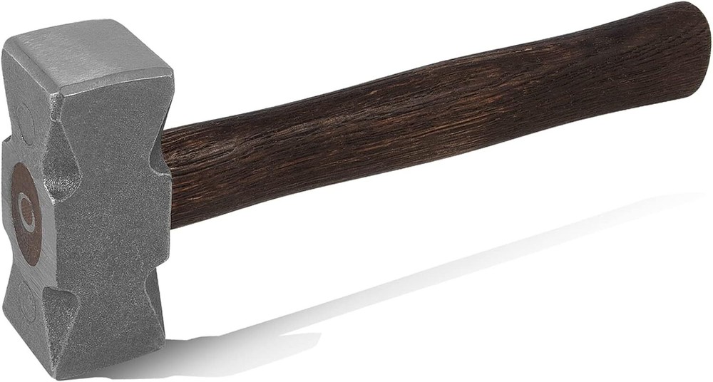 2.2LB Forging Square Hammer with Double Faces for Farrier Blacksmith Bladesmith