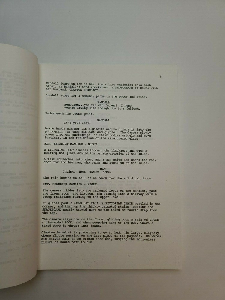WORTH DYING FOR / Eric Swelstad 1990's Unproduced Movie Script Screenplay