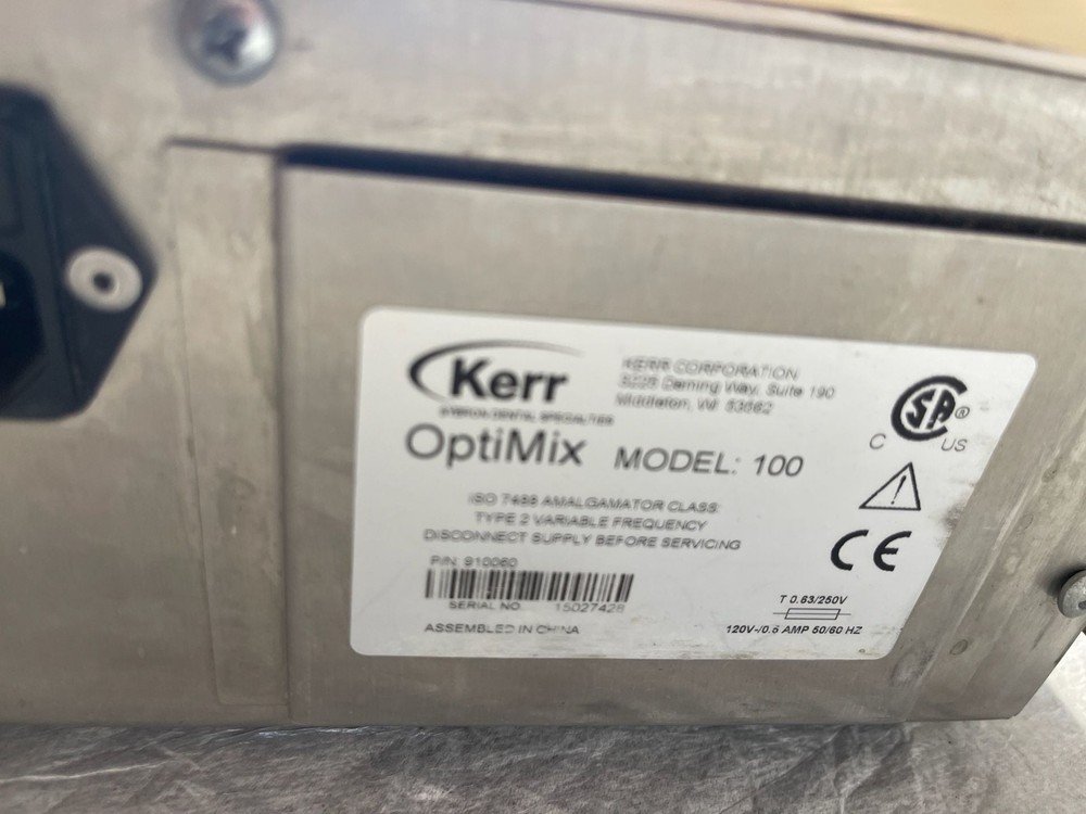 SDS Kerr Demetron OptiMix 100 Computerized Dental Amalgamator Mixing System
