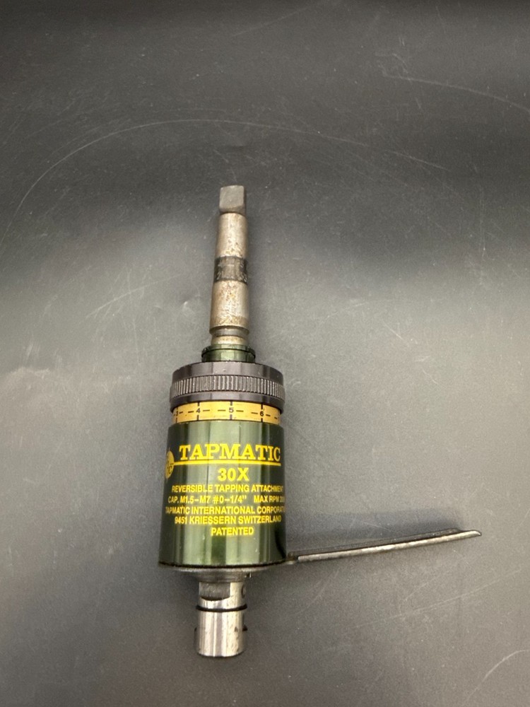 Tapmatic 30X M1.5-M7 0-1/4" Cap Reversible Tapping Head Attachment