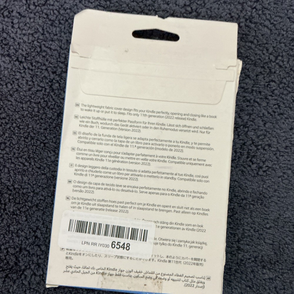 Amazon Fabric Folding Folio Case for Kindle 11th Gen Magnetic Gray