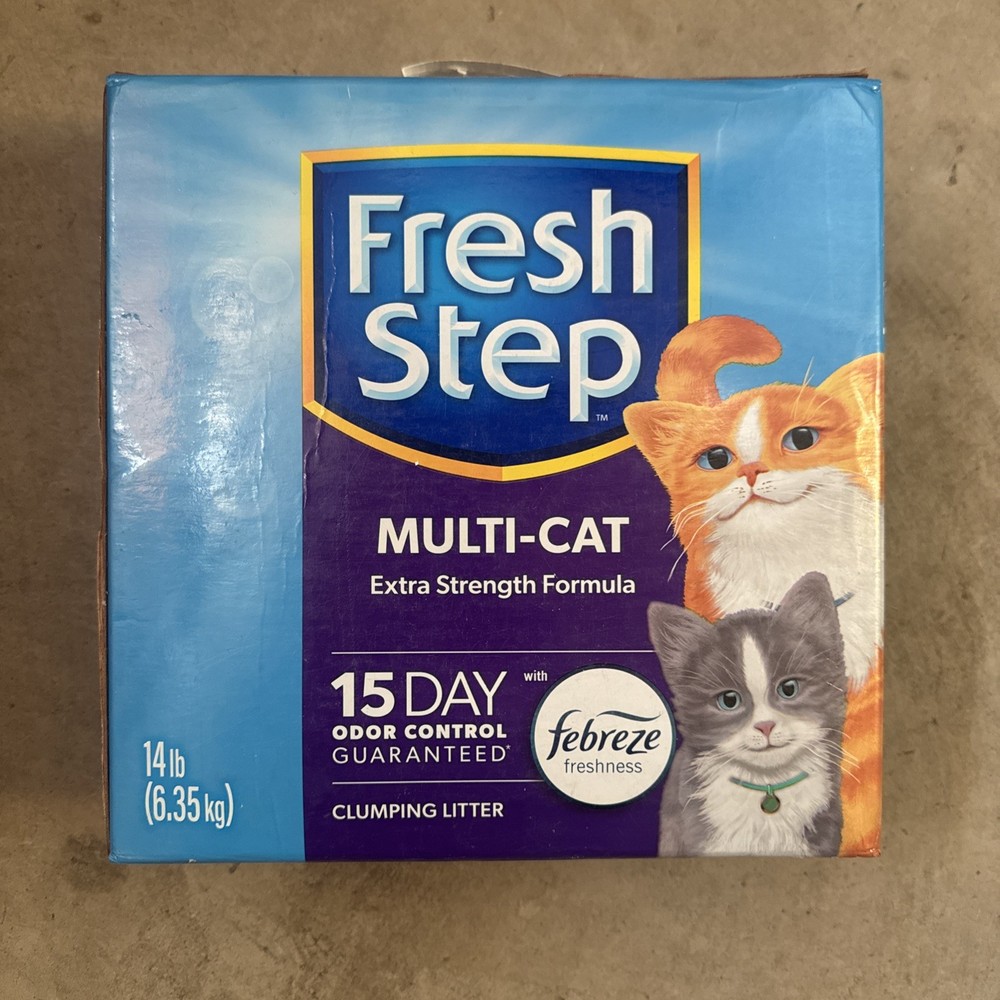 Fresh Step Clumping Cat Litter, Multi-Cat, Long Lasting Odor Control Kitty