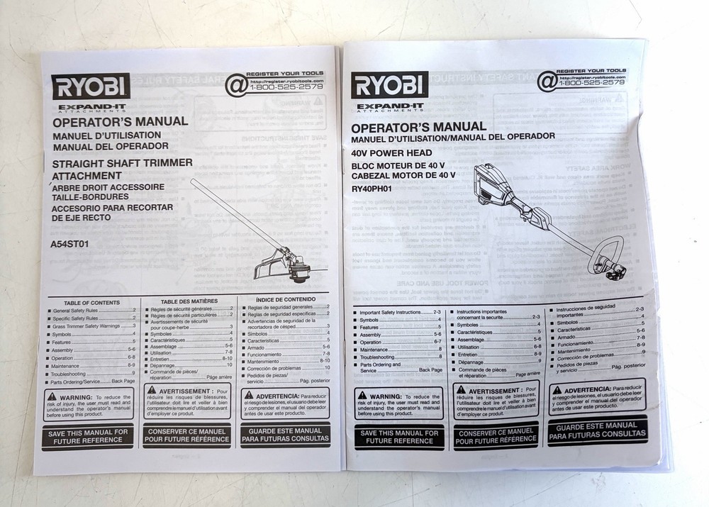 Ryobi 40V 15 in String Trimmer Expand It Attachment Capable Tool Only RY40ST01B