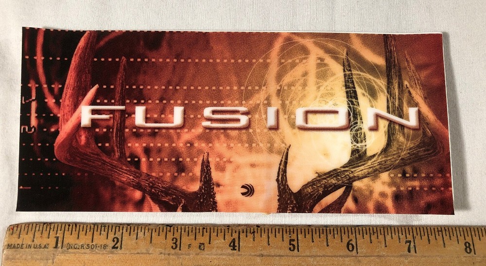 Fusion Federal Ammunition Window Static Cling Decal Hunting Reverse