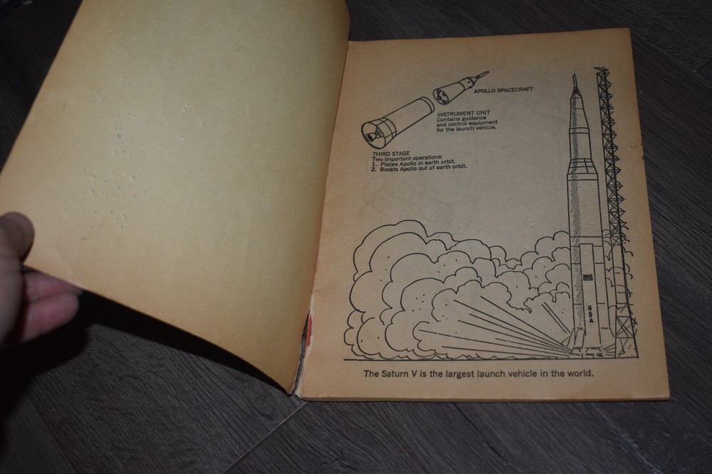 Apollo Man on the Moon Coloring Book 1960s space program