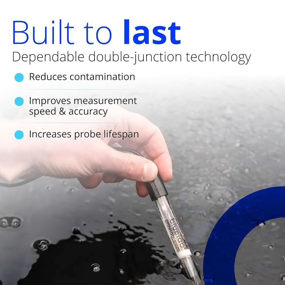 Bluelab Ph Probe For Hydroponics Waterproof Nutrient Solution Testing 6.9X1.6