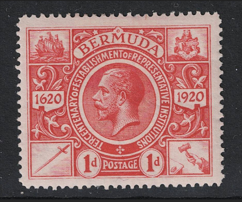 Bermuda SG# 76 Mint Hinged / Small Hinge Rem - S30505