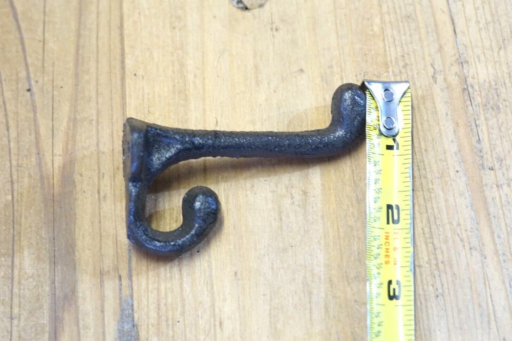 25 Cast Iron Rustic School Style Coat Hooks Hat Hook Hall Tree Restoration Wall