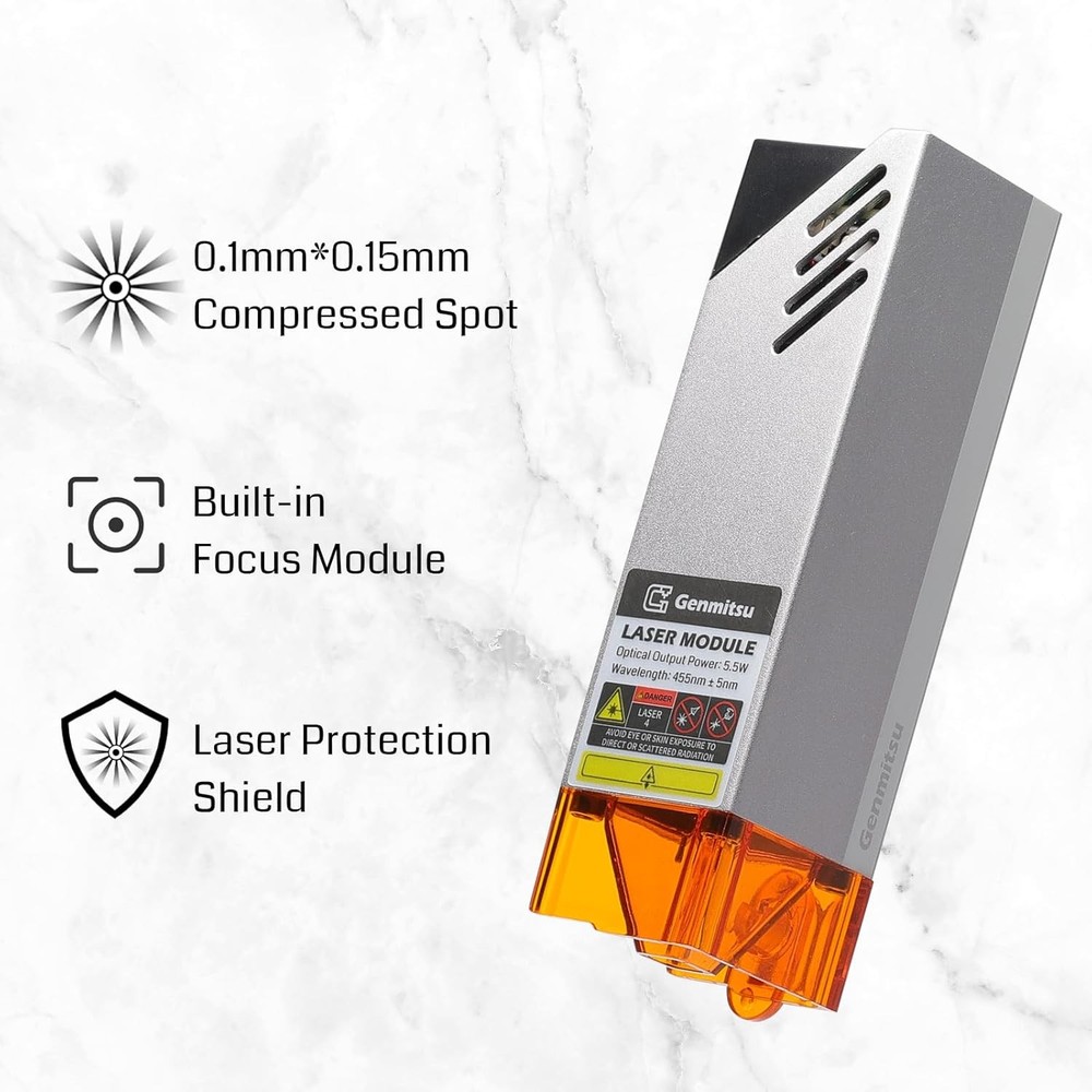 Genmitsu Laser Engraver Module 5000mW 450nm for CNC