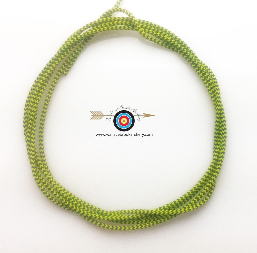 3' BCY Flo Yellow/Black Speckled D Loop Rope Archery Bowstring Rope Drop Away