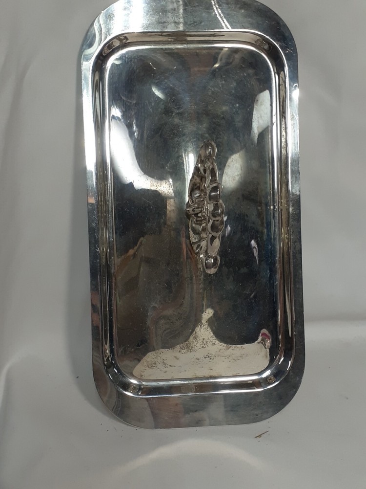 Silver Plated Lid Only, 5"x 10" (inside 4.5" x 8.5"), Decorative Handle