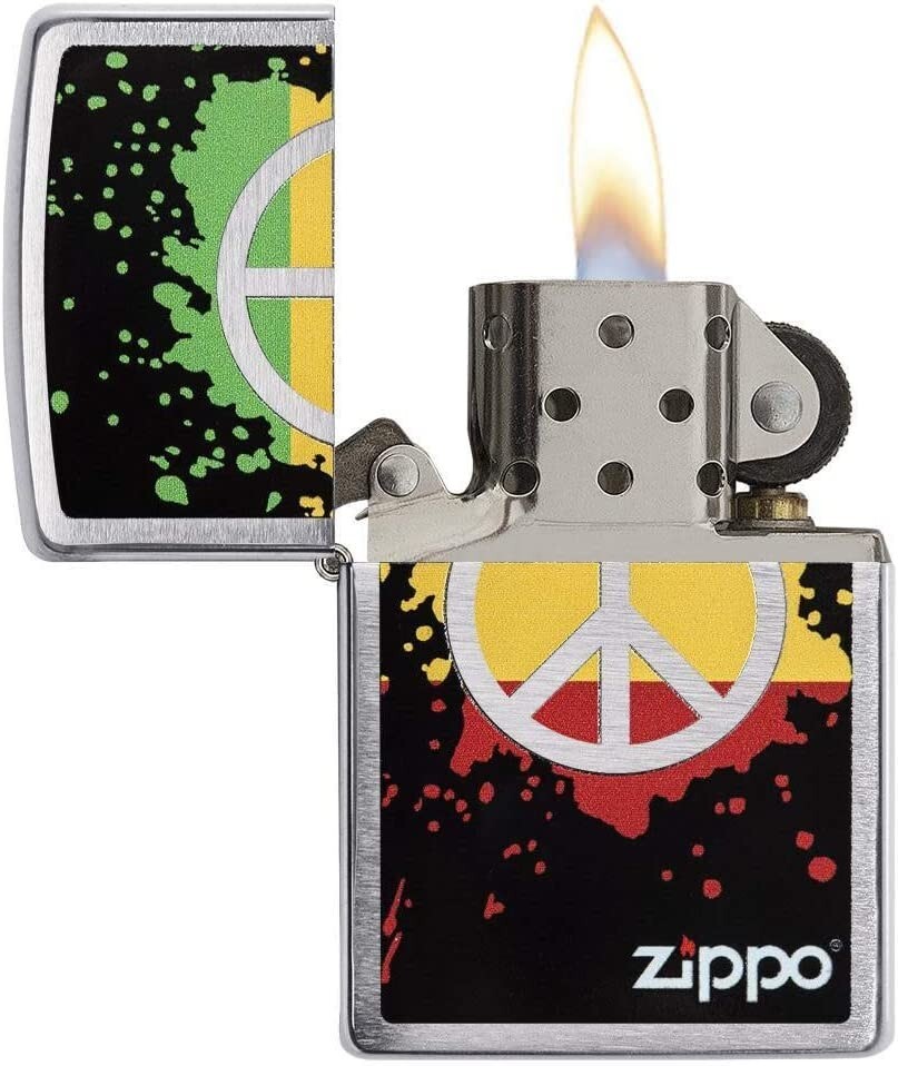 Zippo Peace Sign Pocket Lighter 29606